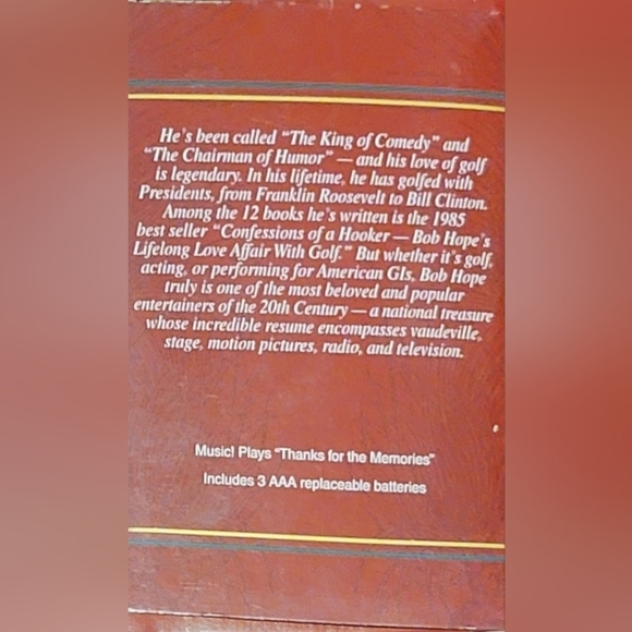 BOB HOPE VINTAGE Carlton Cards ornament Herilom Collection Bob Hope 1999 - Picture 3 of 6